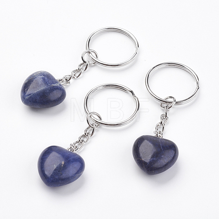 Natural Sodalite Keychain KEYC-F019-02E-1
