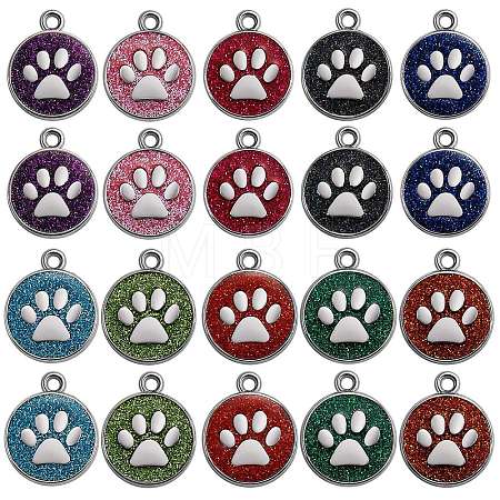 20Pcs 10 Colors Enamel Charms ENAM-SZ0001-95-1