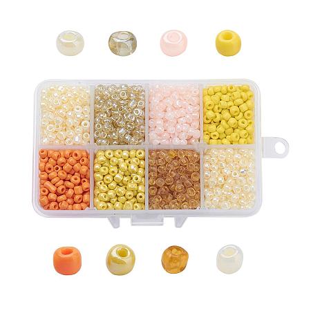 1 Box 6/0 Glass Seed Beads Round  Loose Spacer Beads SEED-X0050-4mm-11-1