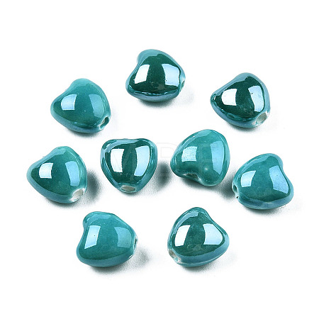 Glazed Porcelain Beads PORC-T007-21-03-1