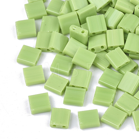 2-Hole Opaque Glass Seed Beads SEED-S023-21C-06-1