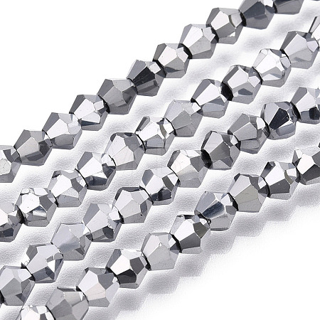 Electroplate Glass Bead Strands EGLA-R094-4mm-15-1