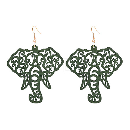 Hollow Wood Dangle Earrings FS-WG18EE7-02-1
