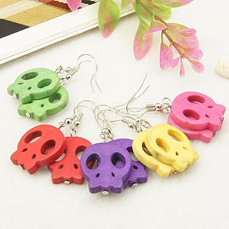 Fashion Earrings For Halloween EJEW-JE00285-1
