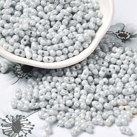 Opaque Colours Luster Glass Seed Beads SEED-B001-01A-09-1