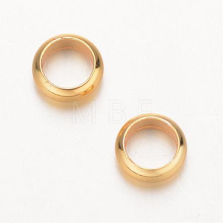 Ring Brass Beads KK-D509-02G-1
