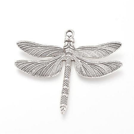 Tibetan Style Alloy Big Pendants TIBE-S302-01AS-NR-1