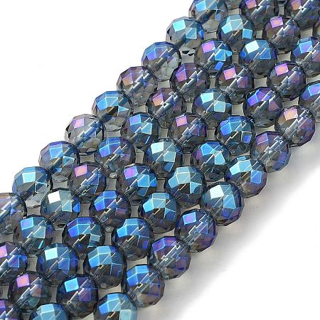 Electroplated Synthetic Quartz Crystal Beads Strands G-Z038-A02-01FR-1-1