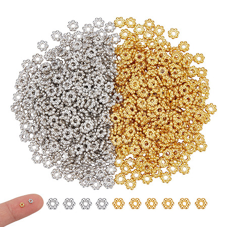 1000Pcs 2 Colors Alloy Spacer Beads FIND-UN0010-59-1