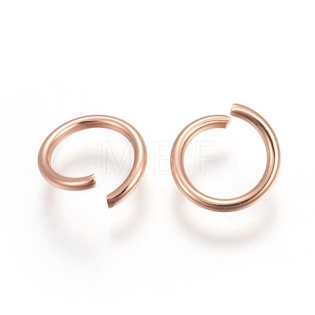 304 Stainless Steel Open Jump Rings X-STAS-F189-A-1