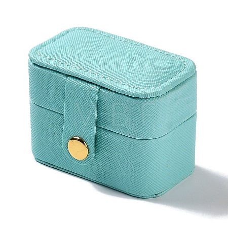 Rectangle PU Leather Jewelry Ring Storage Boxes CON-K002-06C-1