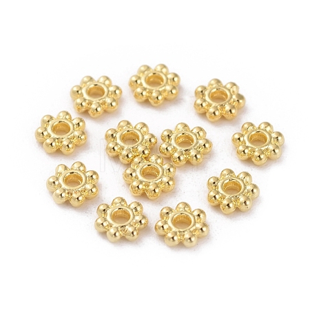 Tibetan Style Alloy Daisy Spacer Beads LF0991Y-G-RS-1
