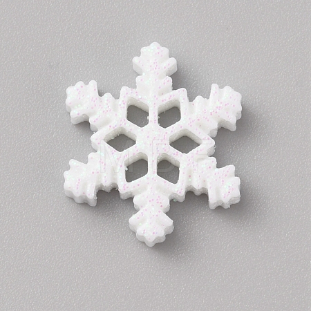 Christmas Opaque Resin Cabochons LS-RESI-WH0038-06C-1