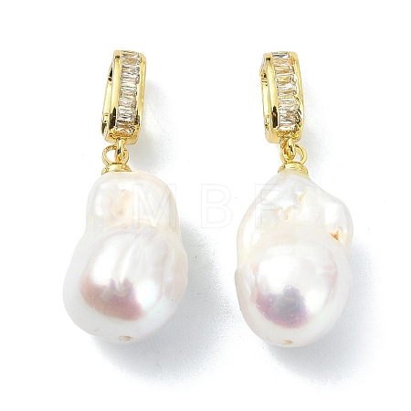 Natural Baroque Keshi Pearl Edison Pearl Pendants PALLOY-JF05285-1