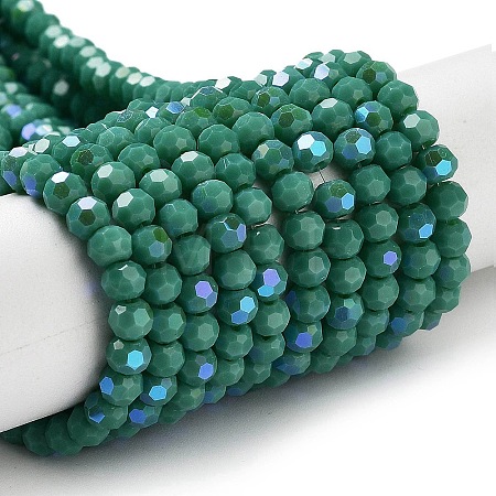 Opaque Glass Beads Strands EGLA-A035-P4mm-L13-1