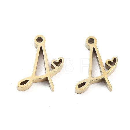 304 Stainless Steel Charms STAS-M327-02G-A-1
