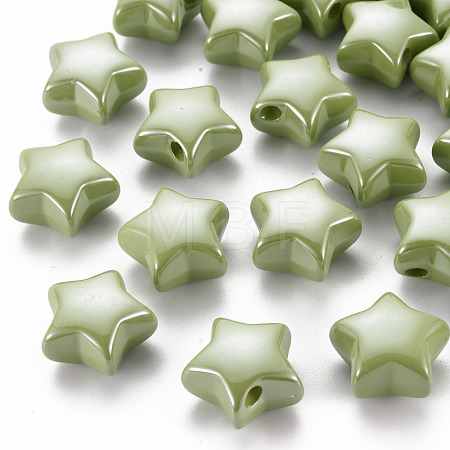 Opaque Acrylic Beads MACR-S372-02B-83-1