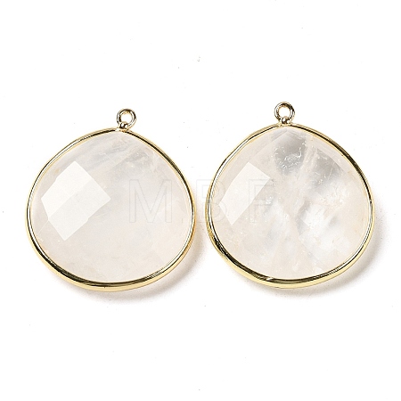 Natural Quartz Crystal Pendants X-G-B009-07G-W-1