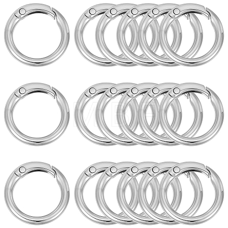 32Pcs Alloy Spring Gate Rings FIND-CN0002-50-1