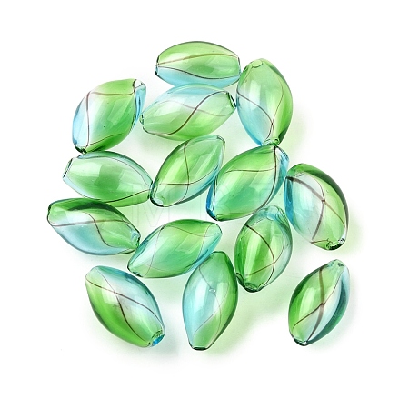 Transparent Handmade Blown Glass Globe Beads X-GLAA-T012-06-1