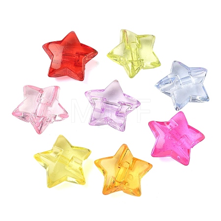 Transparent Acrylic Beads OACR-Z037-08-1