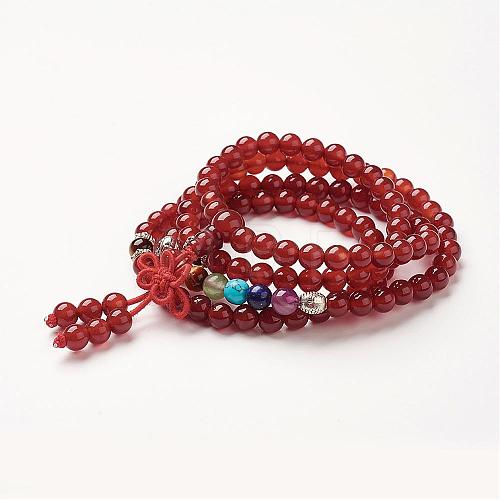 Yoga Chakra Jewelry BJEW-G554-05F-1