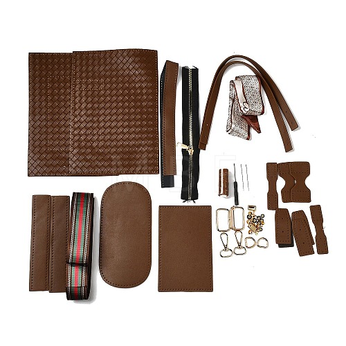 DIY Women's PU Leather Shoulder Tote Bag Kits DIY-WH0495-04B-1