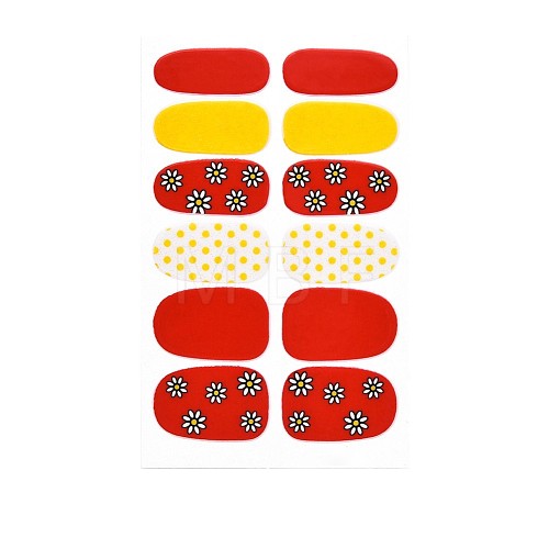 Avocados & Strawberries & Flowers Full Cover Nail Art Stickers MRMJ-T109-WSZ631-1