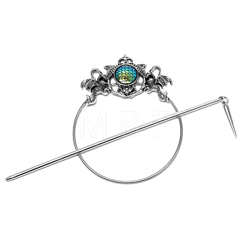 Mermaid Theme Alloy Hair Cuff Pin PW-WG6CF4D-02-1