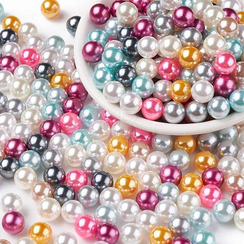 Imitation Pearl Acrylic Beads OACR-S011-10mm-ZM-1