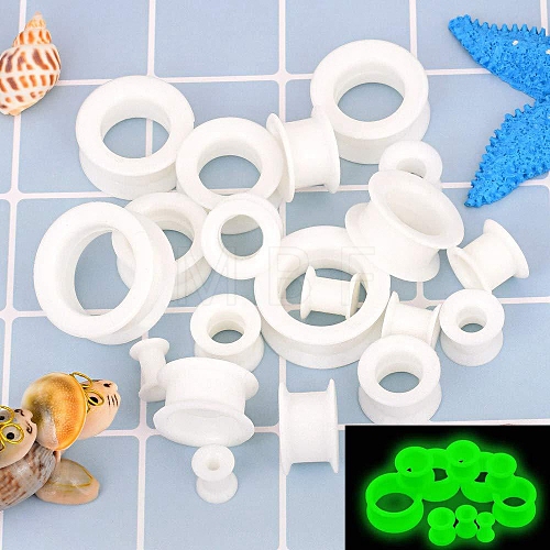 10 Pairs Silicone Ear Gauges WGCF9F6-20-1