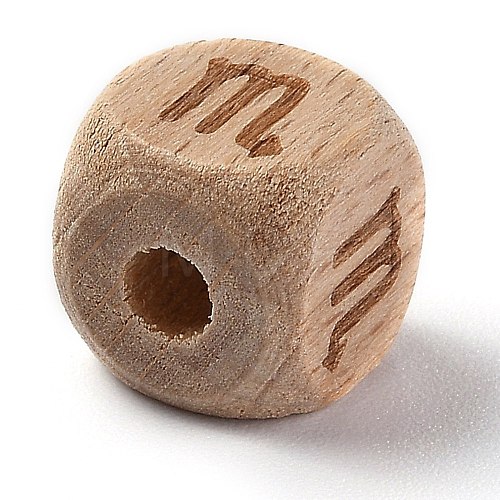 Natural Wood Constellation Beads WOOD-M002-08-1