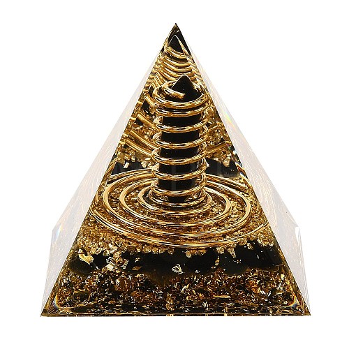 Orgonite Pyramid Resin Energy Generators DJEW-C019-01C-1