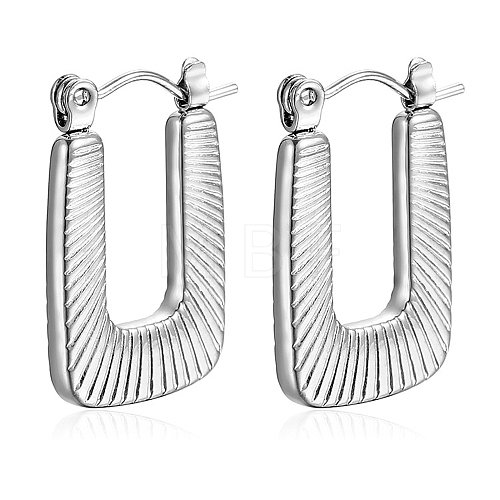 304 Stainless Steel Hoop Earrings PW-WG38004-22-1