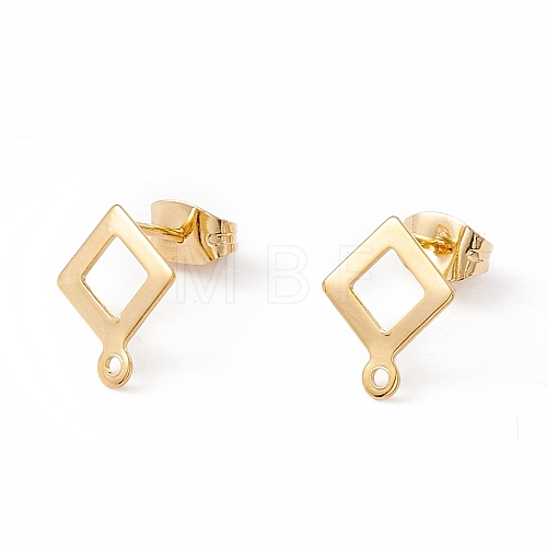 201 Stainless Steel Stud Earring Findings EJEW-A071-21G-1