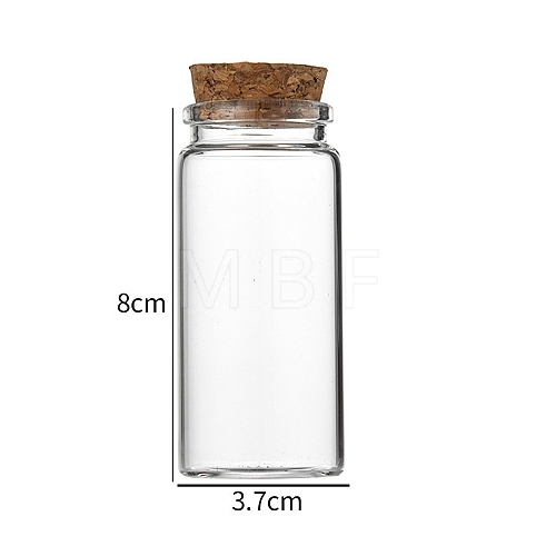Glass Bottle CON-WH0085-72E-1