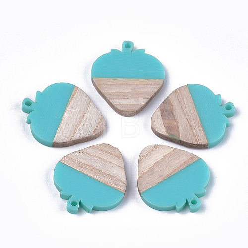 Resin & Wood Pendants RESI-S358-42B-1