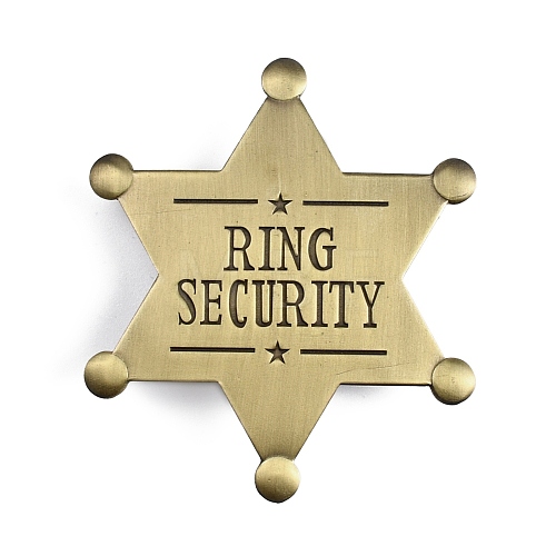 Ring Security Word Badge JEWB-WH0022-36-1
