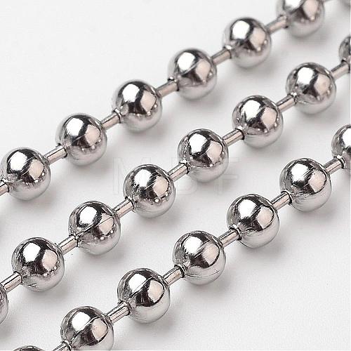 304 Stainless Steel Ball Chains CHS-O001-B-04-1