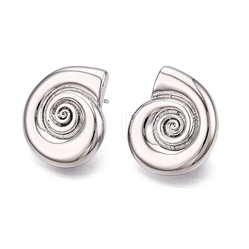 Brass Earring for Women EJEW-M259-01B-P-1