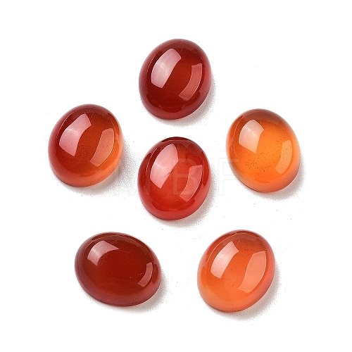 Dyed & Heated Natural Carnelian Cabochons G-G145-01A-23-1