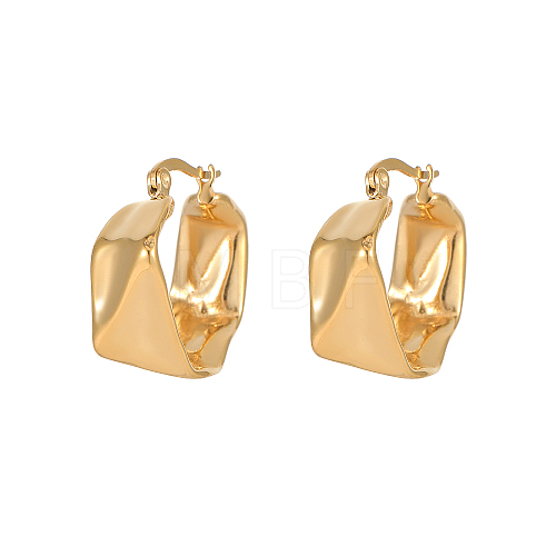 Elegant European Style Stainless Steel Gold-Plated Women's Earrings WS1374-1-1