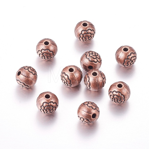 Tibetan Style Alloy Beads PALLOY-ZN-28402-R-FF-1