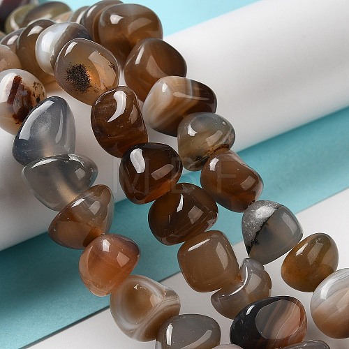 Natural Agate Beads Strands G-H295-B01-13-1