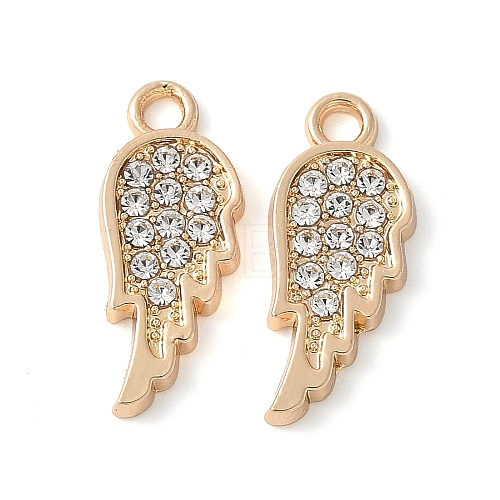 Alloy Crystal Rhinestone Pendants PALLOY-E775-13G-1