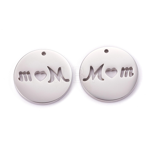 Mother's Day 304 Stainless Steel Pendants STAS-F261-05P-1