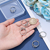 5Pcs Adjustable Brass Solitaire Ring Settings ZIRC-UN0001-19-4