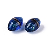 Two Tone Color Handmade Foil Glass Beads FOIL-Q001-01A-3