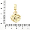 Brass Micro Pave Clear Cubic Zirconia Pendants KK-S510-31G-06-3