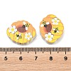 Printed Poplar Wood Beads WOOD-Z008-01M-3